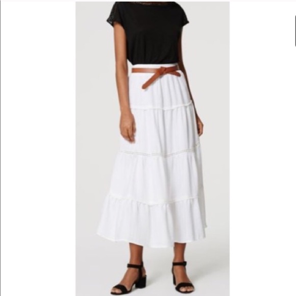 LOFT Dresses & Skirts - LOFT Ann Taylor tiered boho maxi skirt size xs